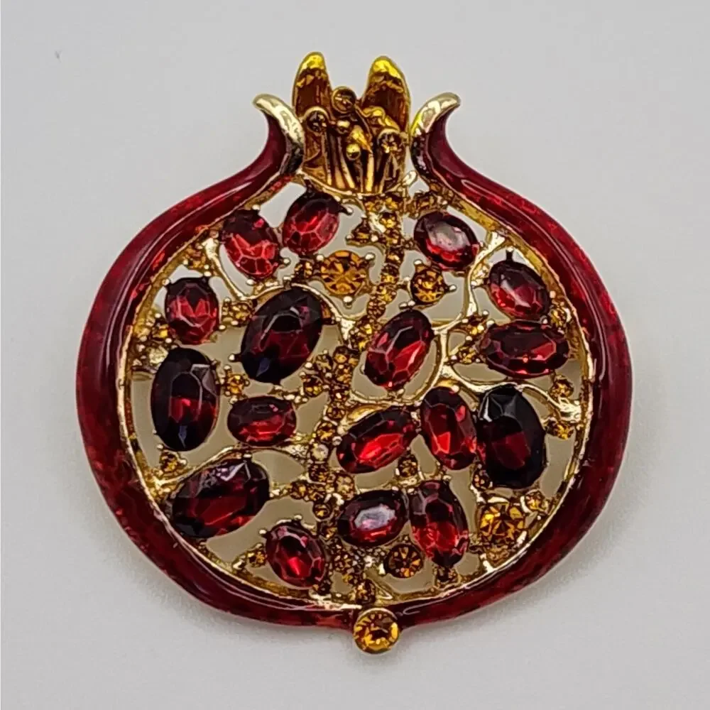 Boutique pomegranate brooch